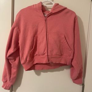 Pink aritzia hoodie size XS